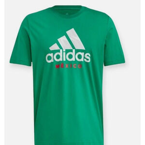 Adidas Men's Mexico DNA Graphic Soccer Short Sleeve Tshirt Medium Green NWT